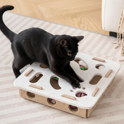 Jouet pour chat anti-anxiété Felizen blanc